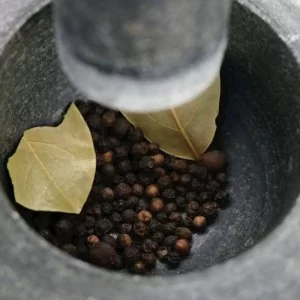 Moździerz kuchenny marmurowy czarny 12 cm