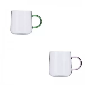 Komplet 6 szklanek z kolorowymi uchwytami 300 ml