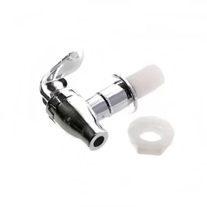 Kranik z uszczelką do słoja srebrny