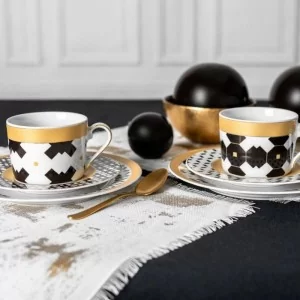 Zestaw kawowo - deserowy dla 2 osób (6el.) Ćmielów - Jenny Pierrot GX51