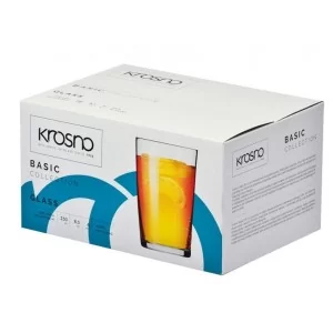 Komplet rozchylanych szklanek do herbaty 250 ml (6el.) Krosno - Basic