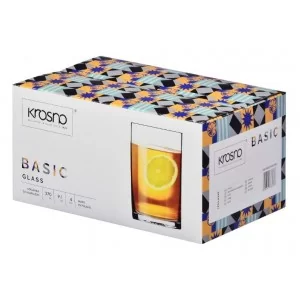 Komplet szklanek do herbaty 250 ml (6 szt.) Krosno - Basic