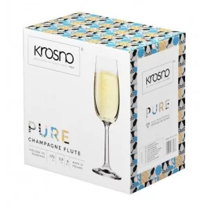 Komplet kieliszków do szampana 170 ml (6 szt.) Krosno - Pure