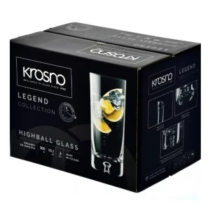 Szklanki long drink 300 ml (6 szt.) Krosno - Legend