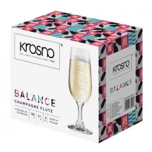 Kieliszki do szampana 180 ml (6 szt.) Krosno - Pure