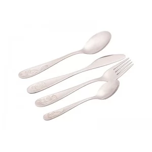 Komplet sztućców dla dzieci (4 el) Odiso - Zwierzaki