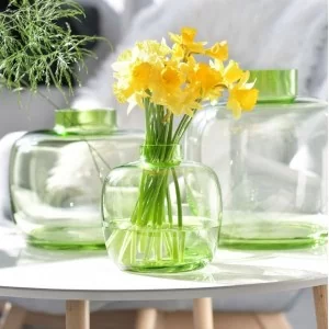 Duży wazon 28 cm zielony Krosno - Latitude