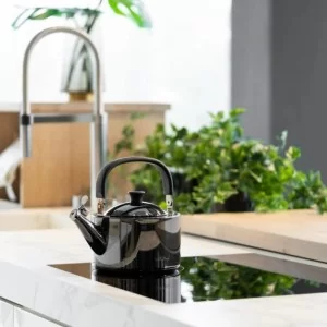 Czajnik stalowy grafit polerowany 1,5l Vialli Design - Diamante