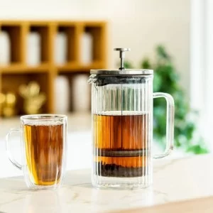 Zaparzacz do kawy i herbaty z podwójną ścianką 1l Vialli Design - Tulip