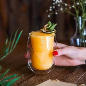 Komplet 2 szklanek z podwójną ścianką 250ml Vialli Design - Geo