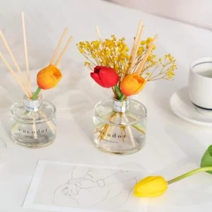 Dyfuzor zapachowy z patyczkami i kwiatami 200 ml Cocodor - Flower Tulip