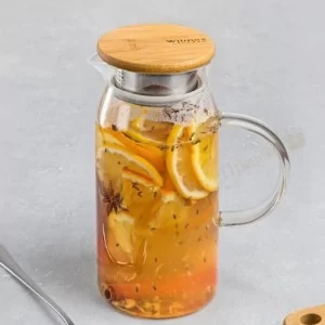 Dzbanek żaroodporny z metalową pokrywką 1500 ml Wilmax