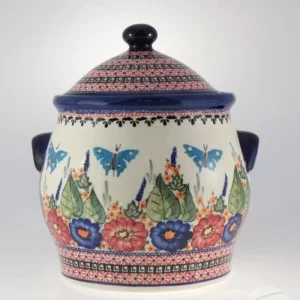 Garnek z pokrywą 5l dek. 149art - Bolesławiec