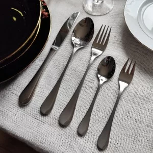 Komplet sztućców na 6 osób (30 el) Odiso - Clarissa Satyna