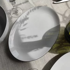 Półmis owalny 31 cm Bogucice - Base Black 1227