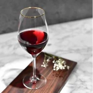 Kieliszki do wina czerwonego 300 ml (6 szt.) Krosno - Splendour Gold