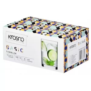 Szklanki do soku 150 ml (6 szt.) Krosno - Basic