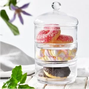 Pojemnik z pokrywą 4 elementy Krosno - Glamour