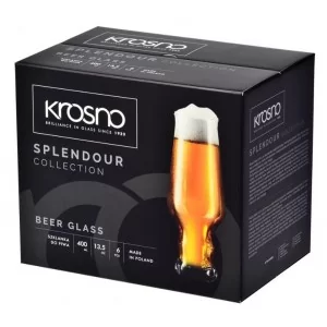 Szklanki do piwa 400ml (6 szt.) Krosno - Splendour