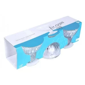 Pucharki do lodów szklane 180 ml (3 szt.) - Orion