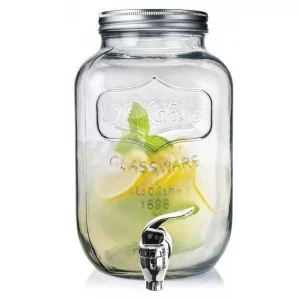 Słój do napojów z kranikiem szklany 4 l - Orion