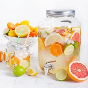 Słój do napojów z kranikiem szklany 4 l - Orion