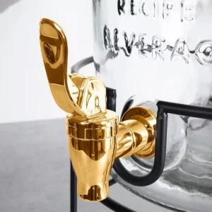 Kranik do słoja na napoje złoty - Orion