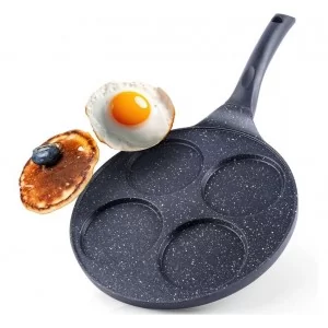 Patelnia do jajek granitowa 4 otwory 27 cm Orion - Grande