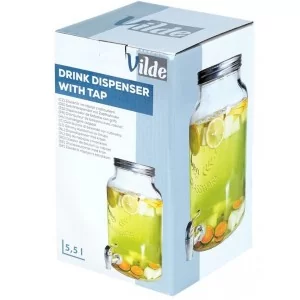 Słój do napojów z kranikiem szklany 6,2 l - Orion