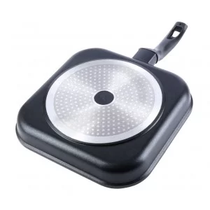 Patelnia do grillowania granitowa kwadratowa 26x26 cm Orion - Grande