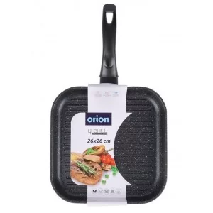 Patelnia do grillowania granitowa kwadratowa 26x26 cm Orion - Grande