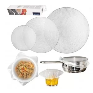 Pokrywki uniwersalne silikonowe 15 / 20 / 26 cm 3 szt. - Orion