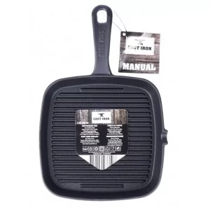 Patelnia do grillowania żeliwna kwadratowa 23x23 cm