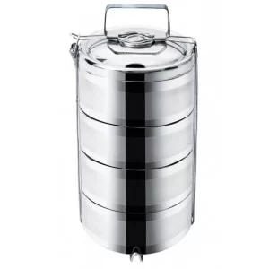 Menażka obiadowa termiczna stalowa 4-poziomowa 4x1,1 l - Orion