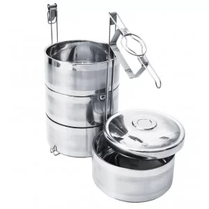 Menażka obiadowa termiczna stalowa 4-poziomowa 4x1,1 l - Orion