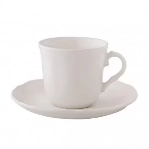 Filiżanka ze spodkiem Castel 220ml/15 cm Bogucice - Gino Cream 1229  ecru