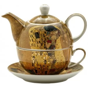 Filiżanka tea for one dzbanek z zaparzaczem Marco Polo - Klimt Kiss