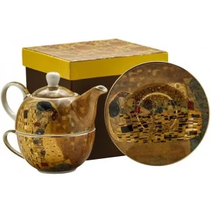 Filiżanka tea for one dzbanek z zaparzaczem Marco Polo - Klimt Kiss
