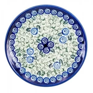 Talerz deserowy 19,5cm dek. 1073a - Bolesławiec