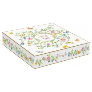 Dwustopniowa patera z włoskiej porcelany 16/21 cm Marco Polo - Motyle