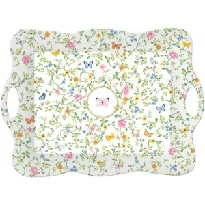 Taca z uchwytami z melaminy 53×38 cm Marco Polo - Motyle