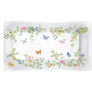 Taca z uchwytami z melaminy 40×21 cm Marco Polo - Motyle