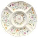 Patera z włoskiej porcelany 36×14,5 cm Marco Polo - Motyle