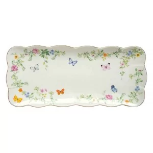 Patera z włoskiej porcelany 36×14,5 cm Marco Polo - Motyle