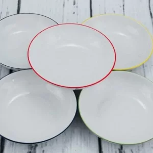 Komplet talerzy na 6 osób (18 el.) Bogucice - Base Red 1243