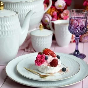 Garnitur do kawy na 6 osób (18el.) Ćmielów - Sofia 3604 Złoto