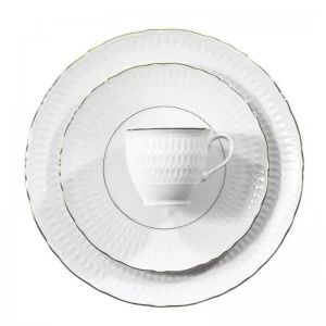 Garnitur do kawy na 6 osób (18el.) Ćmielów - Sofia 3604 Złoto