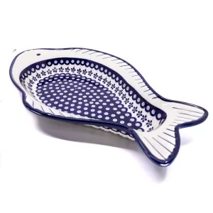 Półmisek ryba 44 cm dek. 166a - Bolesławiec