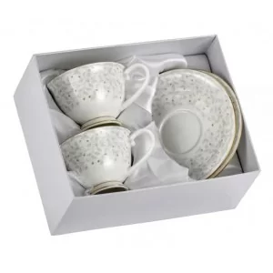 Komplet 2 filiżanek ze spodkami 200 ml na prezent - Marco Polo