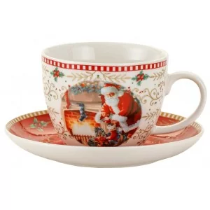 Filiżanka ze spodkiem świąteczna 400 ml - Marco Polo